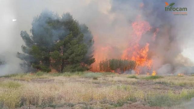 Imagen del incendio.