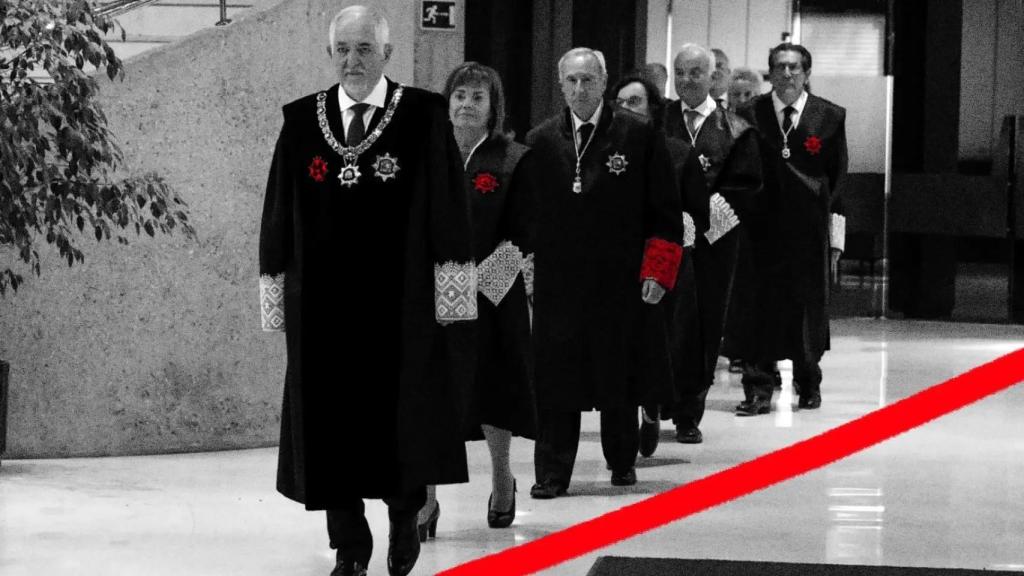 Fotomontaje con los miembros del Tribunal Constitucional.