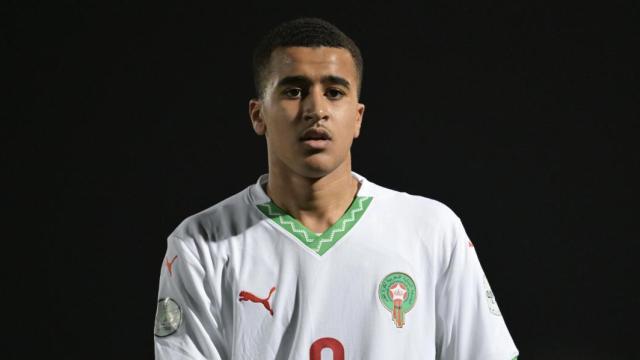 Abdellah Ouazane, con la selección sub17 de Marruecos