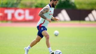 Isco, durante el último entrenamiento de la Selección.
