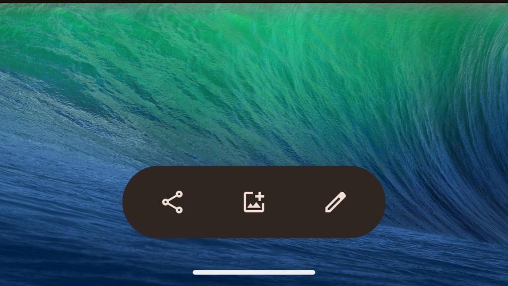 New floating bar in Google Photos