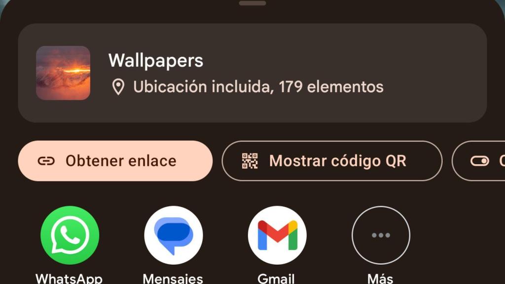 New option to share an album with QR code in Google Photos
