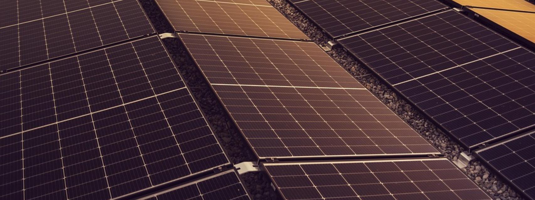Unas placas solares.