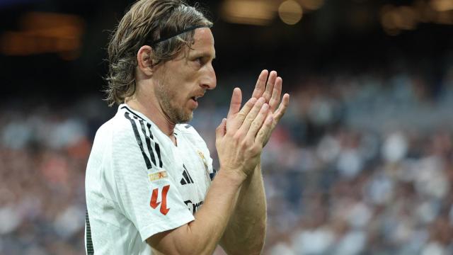 Modric, en su último partido con el Real Madrid