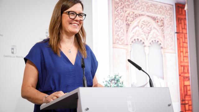 Esther Padilla, durante la rueda de prensa posterior al Consejo de Gobierno.