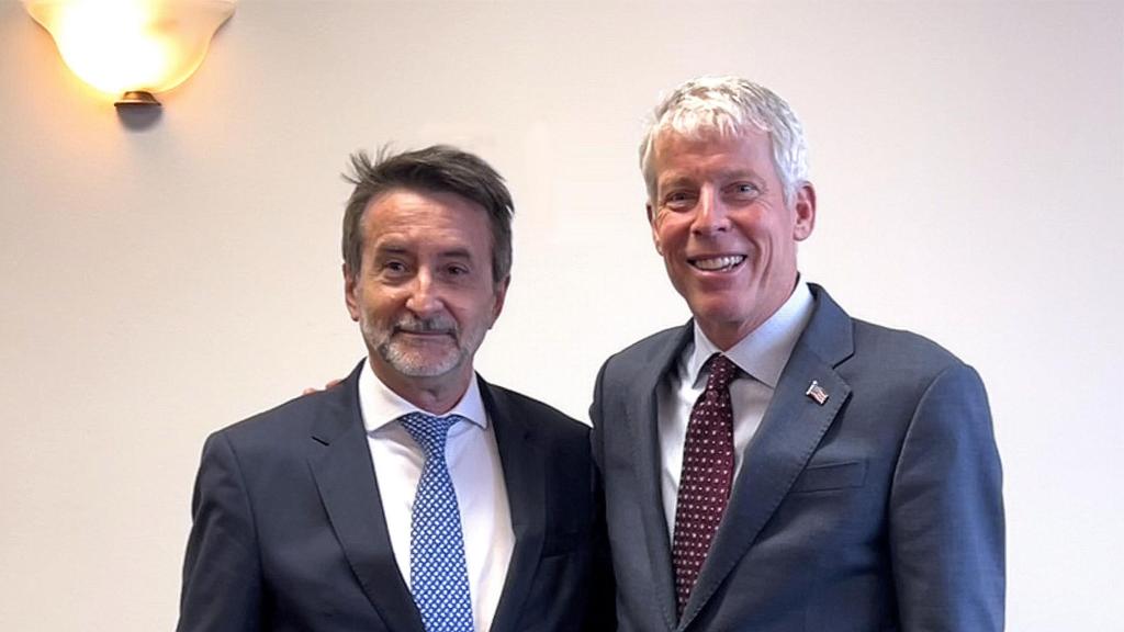 Josu Jon Imaz, consejero delegado de Repsol, se reúne con el secretario de Energía de Estados Unidos, Chris Wright.
