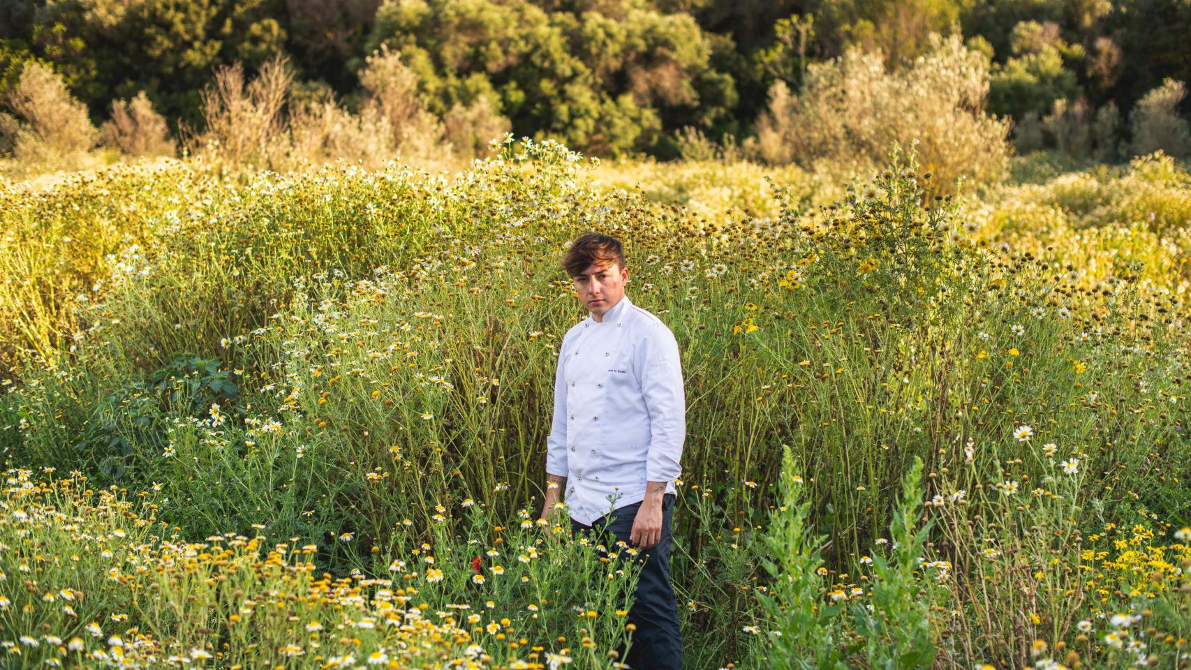 José María Borrás, en la finca de Amagatay.
