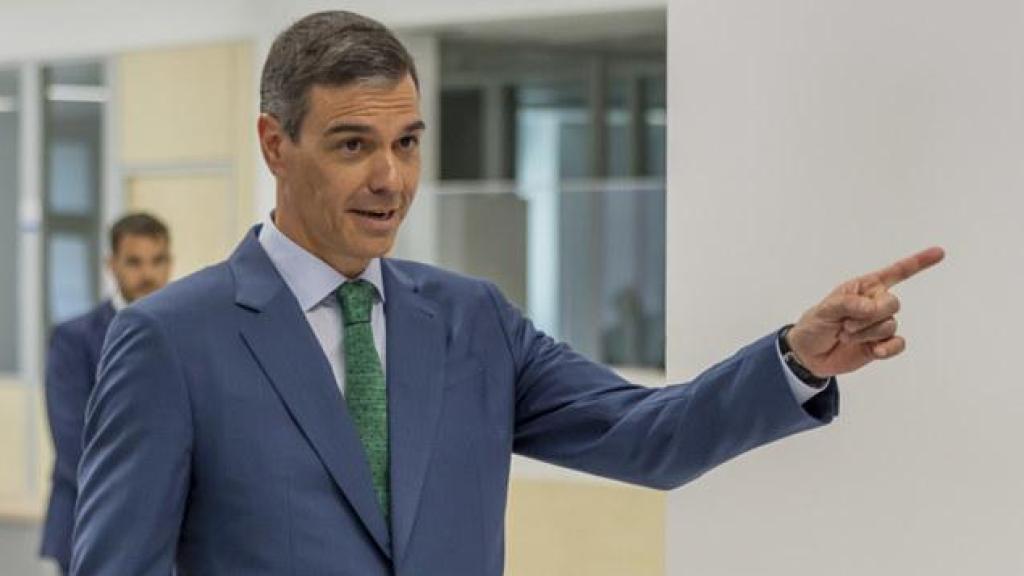 Pedro Sánchez, presidente del Gobierno, durante la inauguración del Hospital Universitario de Melilla.