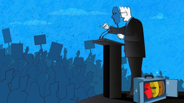 Las máscaras en la política.