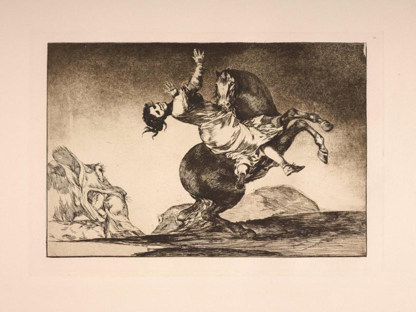 Goya: 'El caballo raptor', 1824. Foto: CCCB