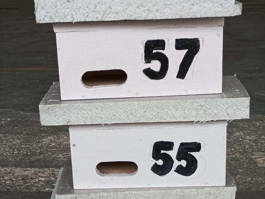 Las cajas nido que se pondrán para los vencejos.