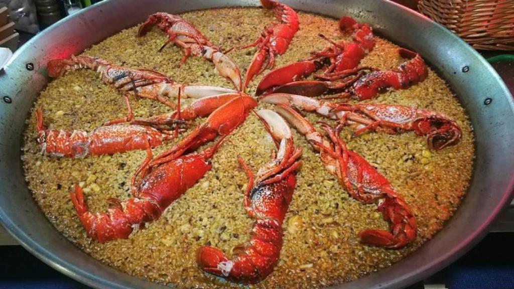 Un arroz con bogavante del restaurante Juan Veintitrés.