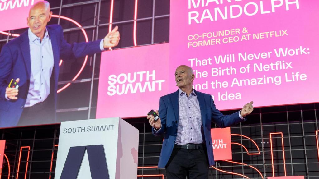 El fundador de Netflix, Marc Randolph, durante su presentación en South Summit.