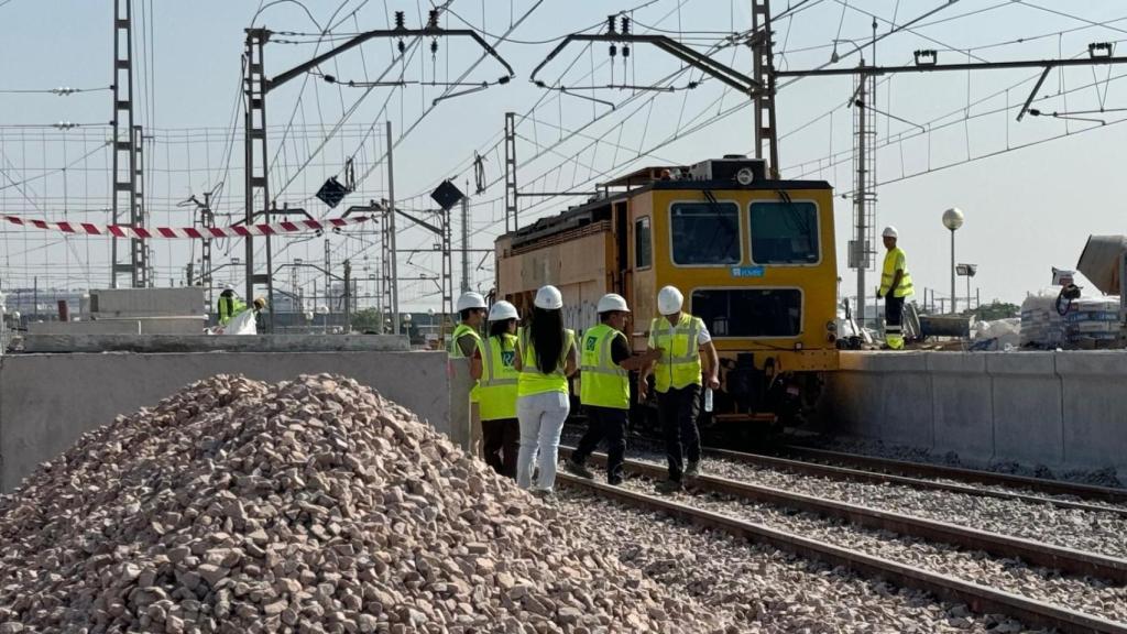 Obras de reconstrucción de la estación de València Sud de Metrovalencia. EE