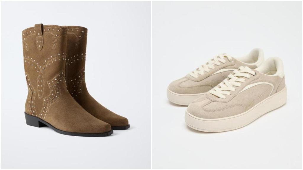 Botas Zara (Ref: 2015/530/700) y Zapatillas Zara (Ref: 5406/610/107)