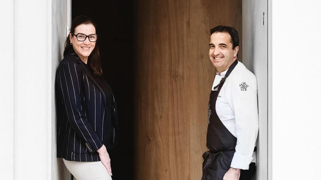 Montse Abellà y Óscar Velasco, los dueños del restaurante VelascoAbellà en Madrid