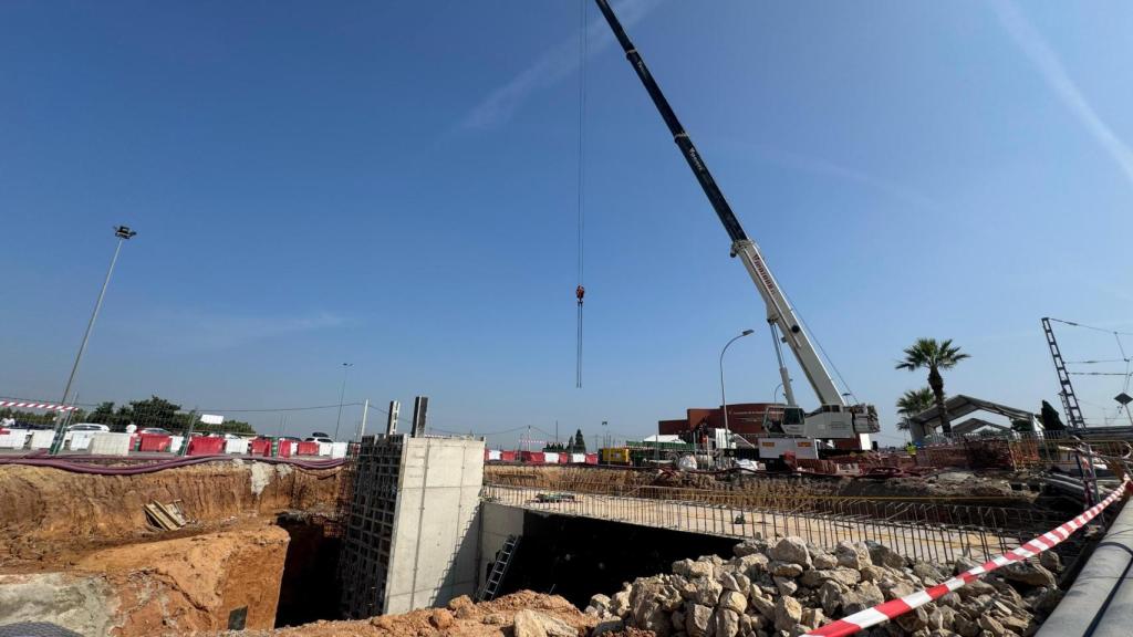 Obras de reconstrucción de la estación de València Sud de Metrovalencia. EE