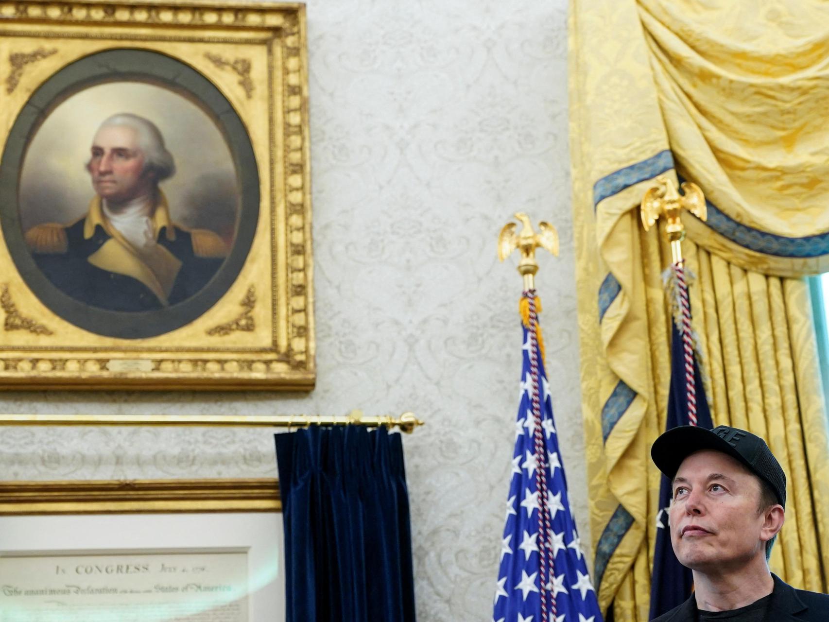 Elon Musk otea el horizonte en su último día en la Casa Blanca.
