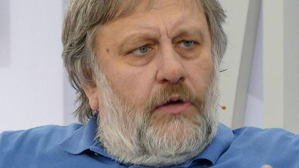 Slavoj Žižek en la Feria del Libro de Leipzig en 2015