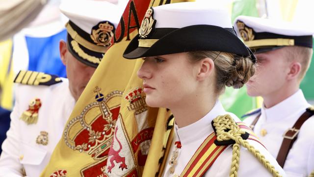 La Princesa, durante la ceremonia.