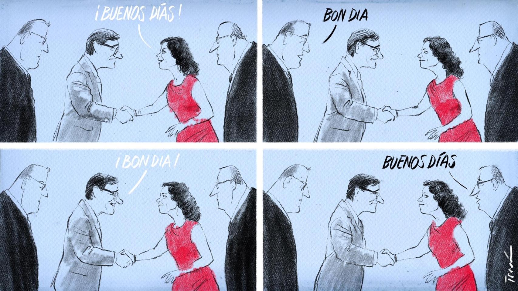 Una clara mayoría, incluido el 77% de votantes del PP, apoya el boicot de Ayuso al pinganillo en la cumbre de presidentes
