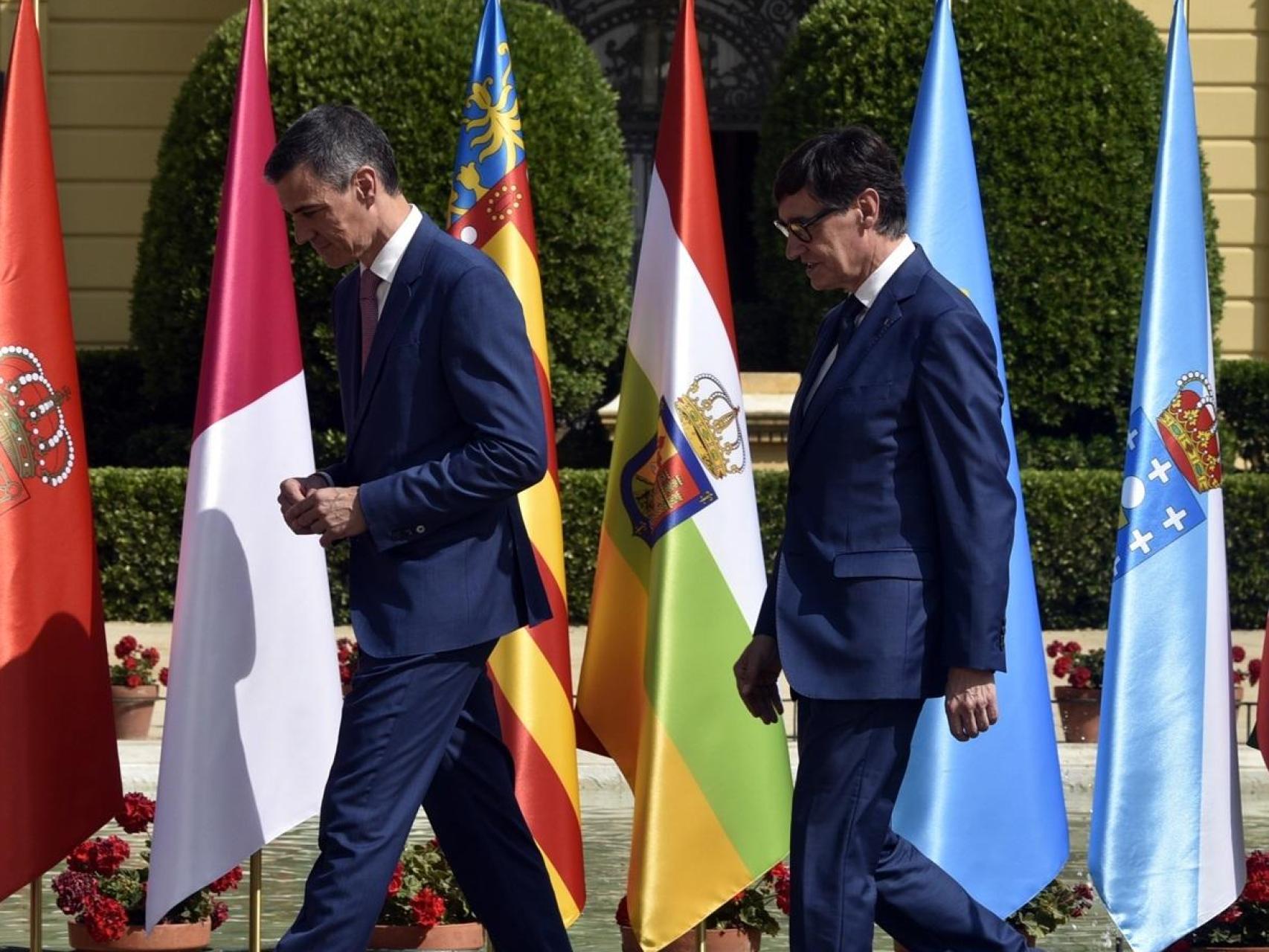 Sanchez, arrinconado con Illa y Chivite: el cupo catalán dispara el  desacuerdo absoluto  en la Conferencia de Presidentes