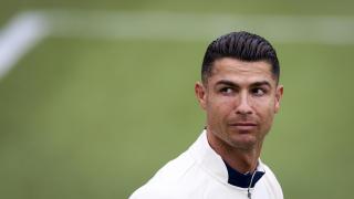 Cristiano Ronaldo, en un entrenamiento con Portugal