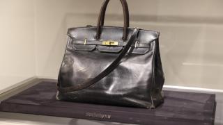 El bolso Birkin de Hermès en Sotheby's en Nueva York.