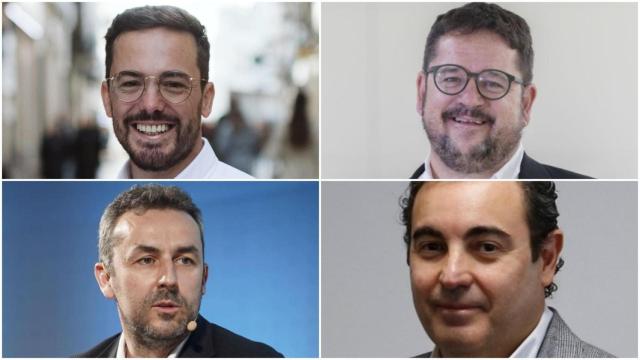 Xoel Vázquez, Pere Antentas, Fernando Suárez y Fernando Vázquez