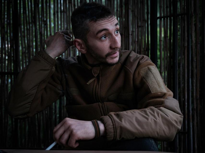 Rizos cerca del frente de combate de Járkiv, Ucrania.