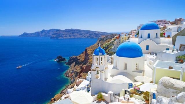 Una imagen de Santorini.