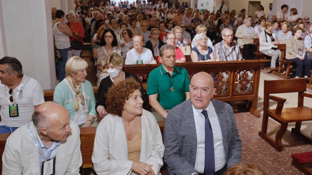 El alcalde de Valladolid, Jesús Julio Carnero, en la romería de la Virgen del Carmen de Extramuros, este lunes