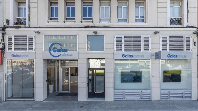 Fachada de la clínica que Gaias Salud tiene en La Coruña.