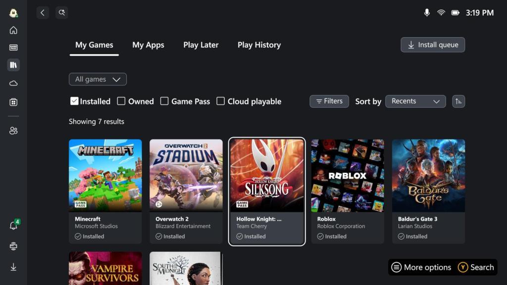 Nueva interfaz Xbox Experience para Windows 11