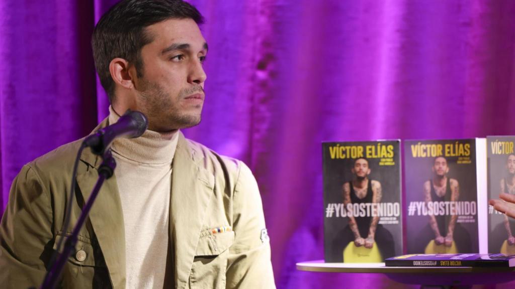Víctor Elías, en la presentación de su libro en Madrid el pasado diciembre.
