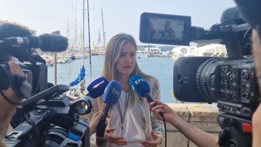 La ministra para la Transición Ecológica, Sara Aagesen, este martes, en Niza, en la Conferencia de las Naciones Unidas sobre los Océanos de 2025.