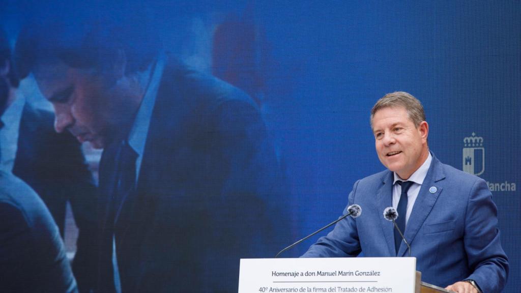 Emiliano García-Page, este martes en Ciudad Real.