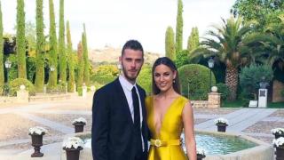 Edurne y De Gea.