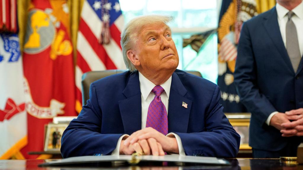 El presidente de Estados Unidos, Donald Trump, el martes en el Despacho Oval de la Casa Blanca.