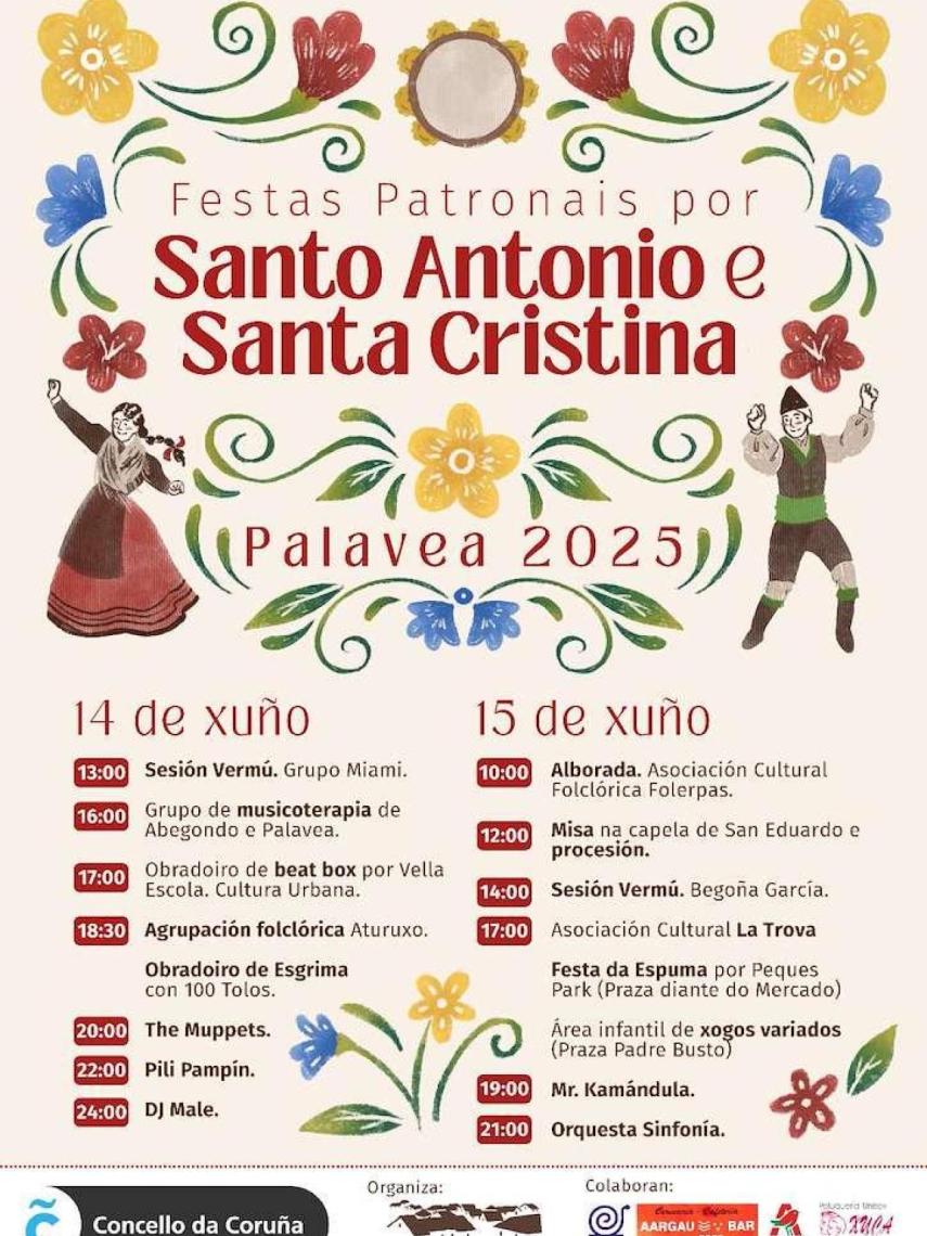 Fiestas en Palavea, en A Coruña.