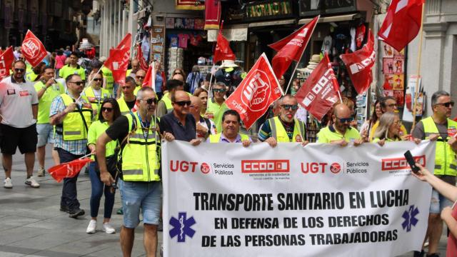 Protesta en Toledo.