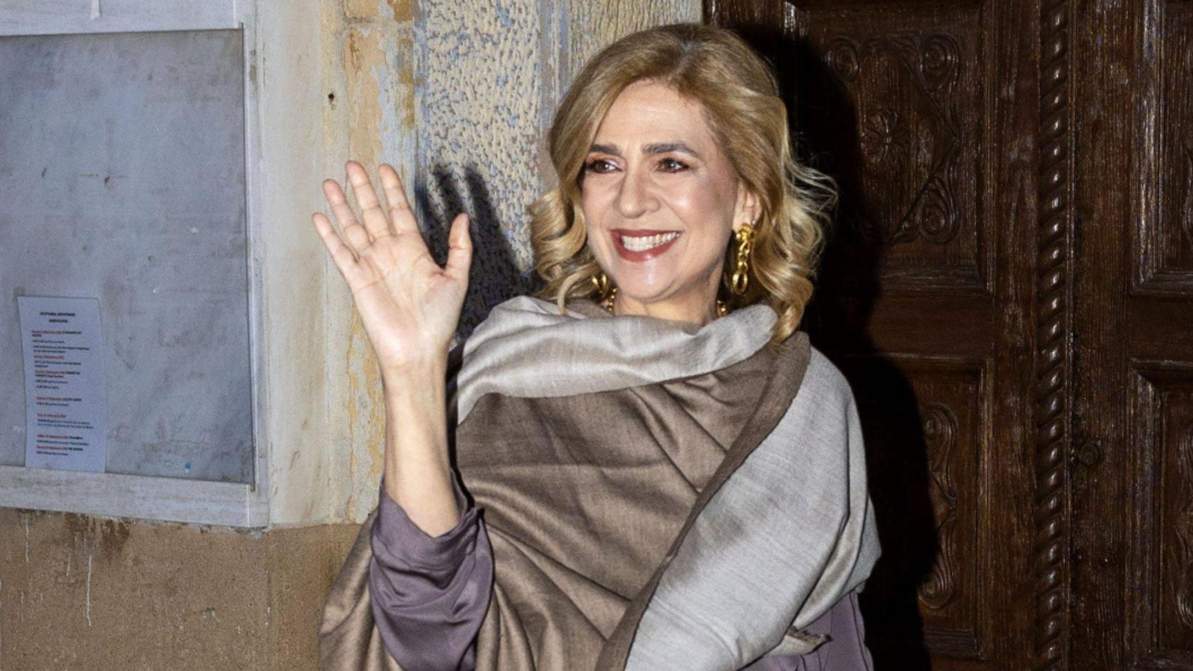La Infanta, en una boda de Nicolás de Grecia.