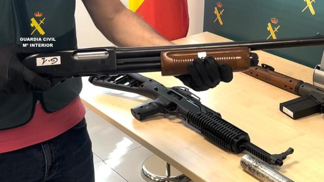 Armas incautadas.