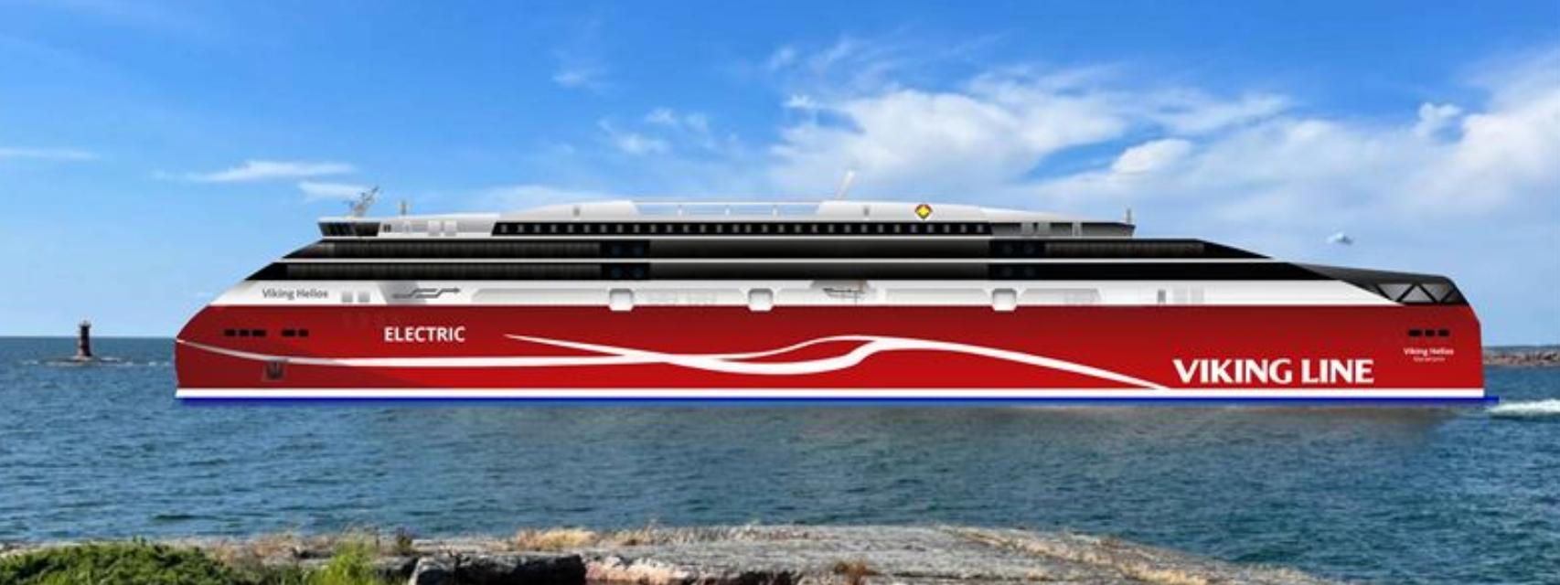 Concepto de Helios, el futuro ferry eléctrico de Viking Line.