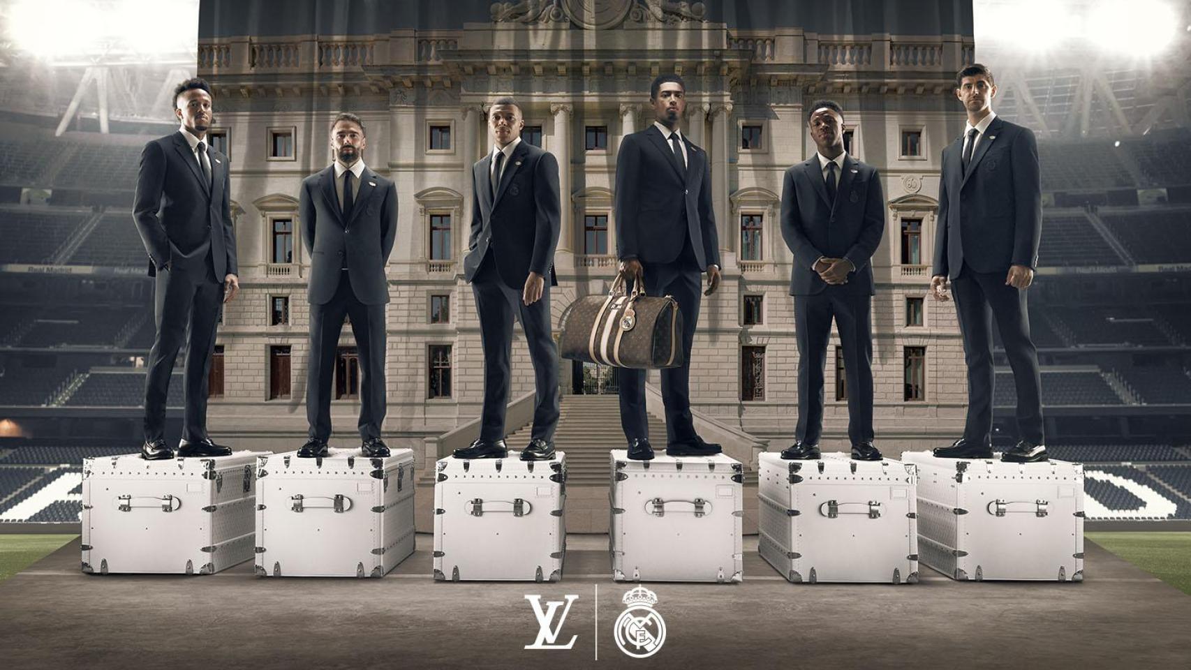 Los jugadores del Real Madrid, vestidos de Louis Vuitton.