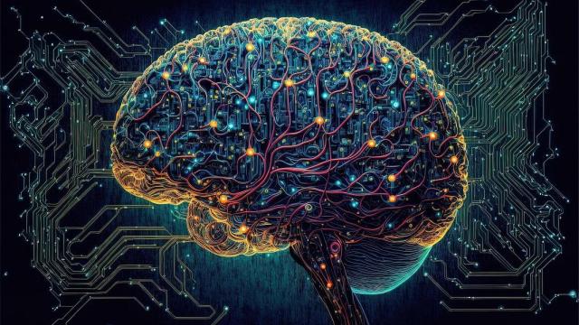 Representación de un cerebro sintético.