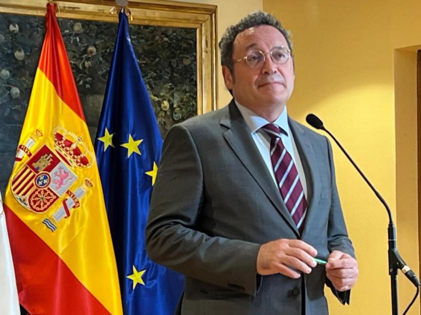 El Fiscal General del Estado, Álvaro García Ortiz, en un acto en Bergondo.