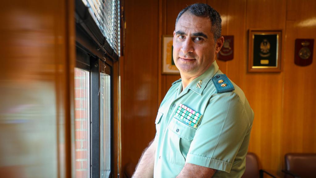 El nuevo jefe de la Comandancia de la Guardia Civil de Salamanca, el teniente coronel Arturo Marcos Sánchez, en una entrevista para EL ESPAÑOL de Castilla y León