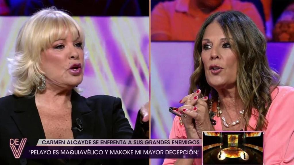 Bárbara Rey y Ángela Portero en 'De viernes'.