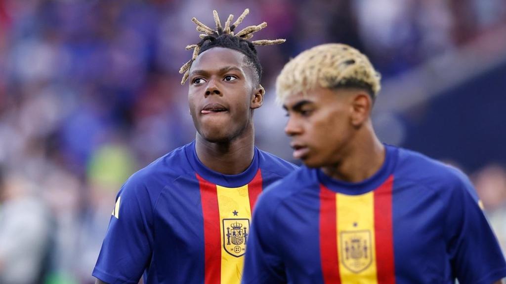 La reunión del agente de Nico Williams con el Barça y el guiño de Lamine  Yamal incendian el Athletic